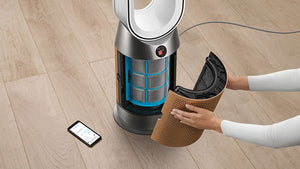 Purificador ventilador de torre Dyson Purifier Cool™ Formaldehyde TP09 Pro (Blanco/Dorado)
