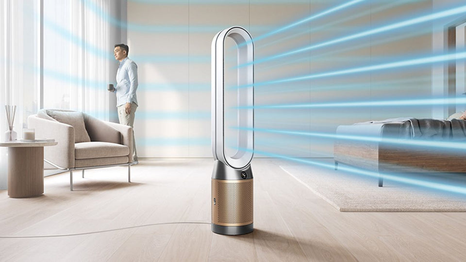 Purificador ventilador de torre Dyson Purifier Cool™ Formaldehyde TP09 Pro (Blanco/Dorado)