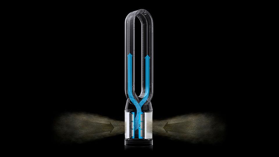Purificador ventilador de torre Dyson Purifier Cool™ Formaldehyde TP09 Pro (Blanco/Dorado)