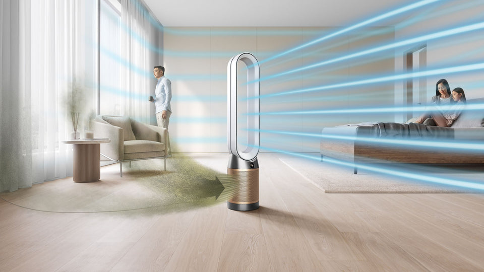 Purificador ventilador de torre Dyson Purifier Cool™ Formaldehyde TP09 Pro (Blanco/Dorado)