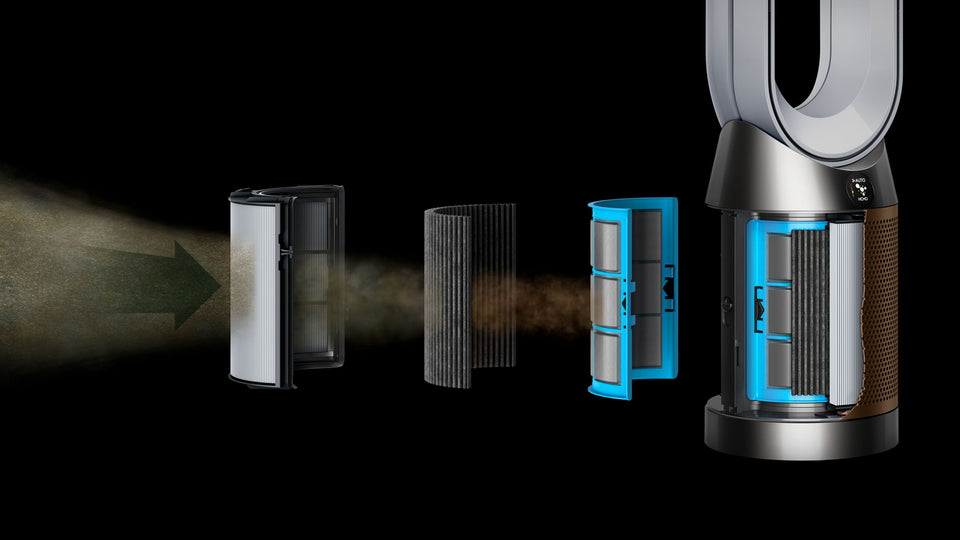 Purificador ventilador de torre Dyson Purifier Cool™ Formaldehyde TP09 Pro (Blanco/Dorado)