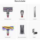 DYSON V15 Detect Absolute - Aspiradora vertical - Potencia de 240 AW - Hasta 60 min de autonomía - Cepillo con luz integrada